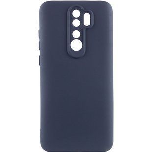 Чехол TPU GETMAN Liquid Silk Full Camera для Xiaomi Redmi 9 Синий / Midnight Blue