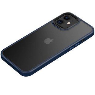 Уценка TPU+PC чехол Metal Buttons для Apple iPhone 11 (6.1") Поврежденная упаковка / Синий / Navy Blue