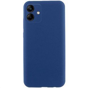 Чехол TPU GETMAN Liquid Silk Full Camera для Samsung Galaxy A06 Синий / Navy Blue