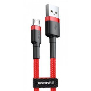 Дата кабель Baseus Cafule USB to MicroUSB Cable 2.4A (1m) (CAMKLF-B) Красный