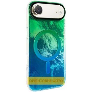 Чехол TPU Shiny Mountain (MagFit) для Apple iPhone 17 Air (6.5") Green / Blue