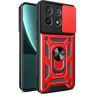 Чехол Ummi Camshield Serge Ring для Xiaomi Poco X6 Pro Красный