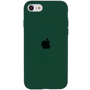 Чехол Silicone Case Full Protective (AA) для Apple iPhone SE (2020) Зеленый / Forest green