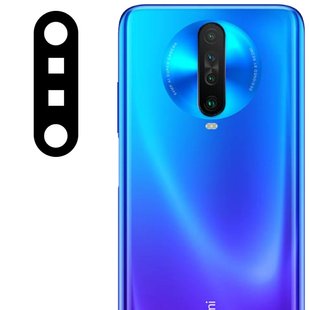 Гибкое защитное стекло 0.18mm на камеру (тех.пак) для Xiaomi Redmi K30 Черный