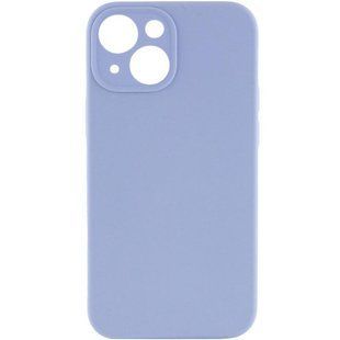 Чехол Silk Full Camera Protective (AA) NO LOGO для Apple iPhone 15 (6.1") Голубой / Lilac Blue