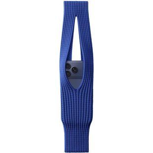 Вязаная сумка Pleated Pocket для iPhone (Size L) Blue