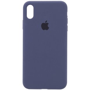 Чехол Silicone Case Full Protective (AA) для Apple iPhone XR (6.1") Темный Синий / Midnight Blue