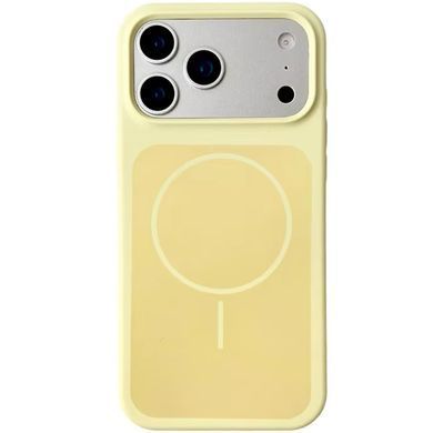 Чехол Silk Duo Color (AA) NO LOGO with Magnetic Fit для Apple iPhone 17 Pro / 18 Pro (6.3") Yellow