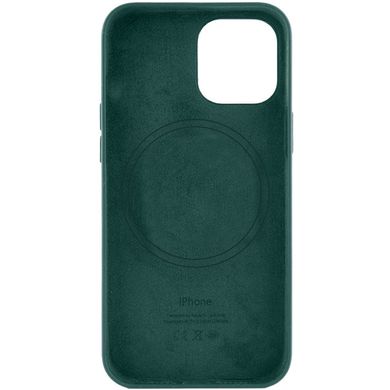 Шкіряний чохол Leather Case (AA) with MagSafe для Apple iPhone 14 Pro (6.1") Pine green