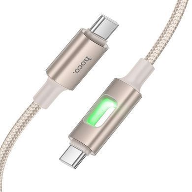 Дата кабель Hoco U144 New Type-C to Type-C 60W (1.2m) Gold