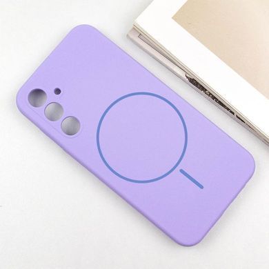 Чохол Silicone Cover Lakshmi Full Camera (AA) with Magnetic Fit для Samsung Galaxy S25 FE Бузковий / Dasheen