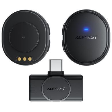 Петличний бездротовий мікрофон Acefast R3 Type-C Black