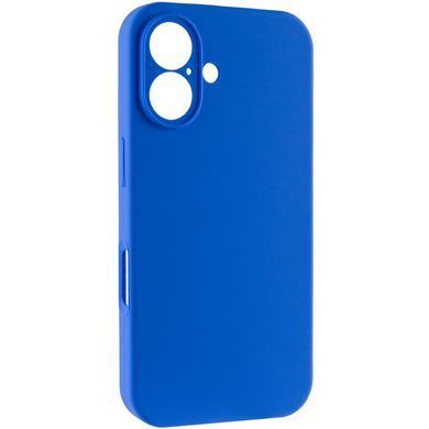 Чехол Silicone Case Full Camera Protective (AA) NO LOGO для Apple iPhone 16 (6.1") Синий / Capri Blue