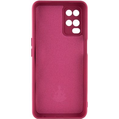 Чохол Silicone Cover Lakshmi Full Camera (A) для Oppo A54 4G Бордовий / Marsala