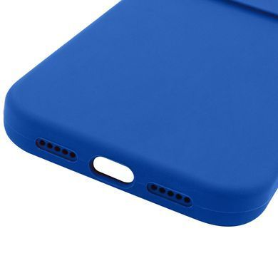 Чехол Silicone Case Full Camera Protective (AA) NO LOGO для Apple iPhone 16 (6.1") Синий / Capri Blue