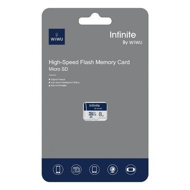 Карта памяти microSDXC WIWU Wi-FC004 Infinite Series 8GB (U1, C10) без адаптера Blue