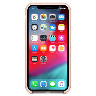 Чехол Silicone Case without Logo (AA) для Apple iPhone XS Max (6.5") Розовый / Pink Sand