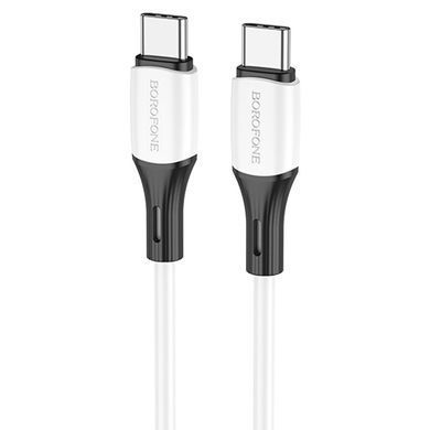 Дата кабель Borofone BX79 Type-C to Type-C 60W (1m) Білий