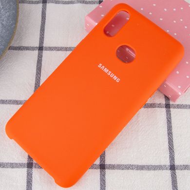Чехол Silicone Cover (AA) для Samsung Galaxy A10s Оранжевый / Orange