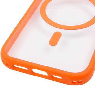 Чохол TPU+PC GETMAN Moon Clear with MagSafe для Apple iPhone 17 (6.3") Orange