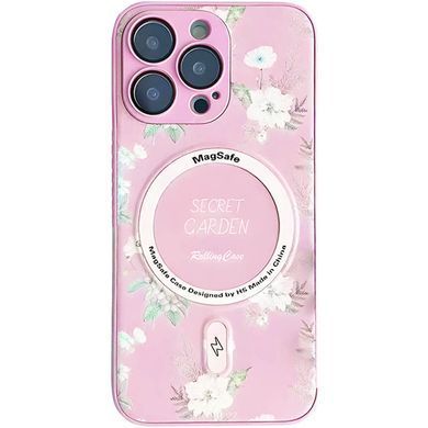 TPU+PC чехол Secret Garden with Magnetic Fit для Apple iPhone 15 Pro Max (6.7") Pink