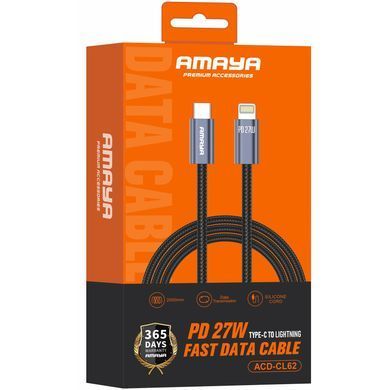 Дата кабель Amaya 62CL Type-C to Lightning 27W (2m) Gray