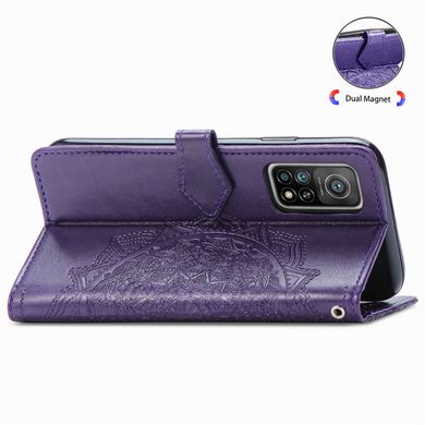 Шкіряний чохол (книжка) Art Case з візитницею для Xiaomi Mi 10T / Mi 10T Pro Фіолетовий