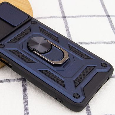 Ударостійкий чохол Camshield Serge Ring для Xiaomi Poco M4 Pro 5G Синій