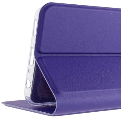 Кожаный чехол книжка GETMAN Elegant (PU) для TECNO Spark 8C Фиолетовый