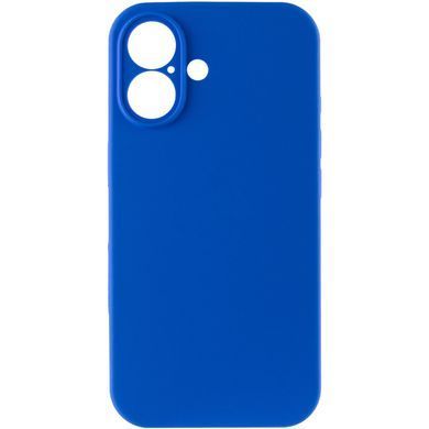 Чехол Silicone Case Full Camera Protective (AA) NO LOGO для Apple iPhone 16 (6.1") Синий / Capri Blue