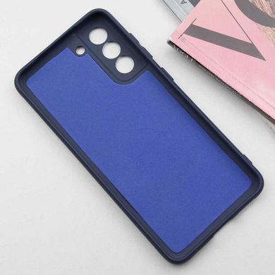 Чохол TPU GETMAN Liquid Silk Full Camera для Samsung Galaxy S21 Синій / Midnight Blue