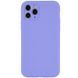 Чехол Silicone Case Full Camera Protective (AA) NO LOGO для Apple iPhone 12 Pro (6.1") Сиреневый / Dasheen