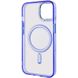 Чехол TPU Iris with MagSafe для Apple iPhone 13 (6.1") Синий фото 4