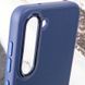 Шкіряний чохол Bonbon Leather Metal Style для Samsung Galaxy S23 Синій / Navy blue фото 5