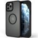 TPU+PC чохол Metal Buttons with Magnetic Fit для Apple iPhone 13 Pro Max (6.7") Чорний / Black фото 1