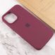 Чехол Silicone Case Full Protective (AA) для Apple iPhone 15 Plus (6.7") Бордовый / Plum фото 5