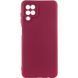 Чехол TPU GETMAN Liquid Silk Full Camera для Samsung Galaxy A12 Бордовый / Marsala