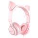 Накладные наушники Hoco W36 Cat ear Pink фото 1