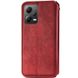 Кожаный чехол книжка GETMAN Cubic (PU) для Xiaomi Poco X5 5G / Redmi Note 12 5G Красный фото 2
