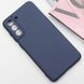 Чохол TPU GETMAN Liquid Silk Full Camera для Samsung Galaxy S21 Синій / Midnight Blue фото 2
