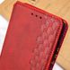 Кожаный чехол книжка GETMAN Cubic (PU) для Samsung Galaxy A55 Красный фото 7