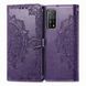 Кожаный чехол (книжка) Art Case с визитницей для Xiaomi Mi 10T / Mi 10T Pro Фиолетовый фото 3