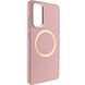 TPU чохол Bonbon Metal Style with MagSafe для Samsung Galaxy S22 Рожевий / Light Pink