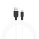 Дата кабель Hoco X21 Silicone MicroUSB Cable (1m) Черный / Белый фото 1