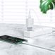 МЗП Hoco C72Q Glorious QC3.0 18W (1USB-A) + кабель USB to Type-C Білий фото 4
