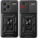 Чехол Ummi Camshield Serge Ring для Xiaomi Redmi Note 13 Pro+ Черный / Black фото 2
