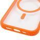 Чохол TPU+PC GETMAN Moon Clear with MagSafe для Apple iPhone 17 (6.3") Orange фото 5