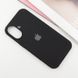 Чехол Silicone Case Full Protective (AA) для Apple iPhone 16 (6.1") Черный / Black фото 2