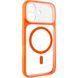 Чохол TPU+PC GETMAN Moon Clear with MagSafe для Apple iPhone 17 (6.3") Orange