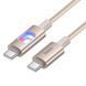 Дата кабель Hoco U144 New Type-C to Type-C 60W (1.2m) Gold фото 3